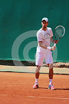 Novak Nole Djokovic training his backhand