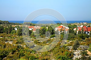 Novalja island Pag panorama, Croatia, Dalmatia