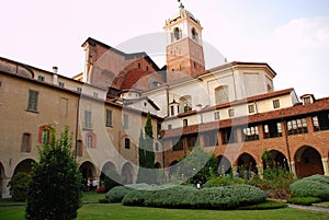 Novara, Italy. Collegiata and duomo photo