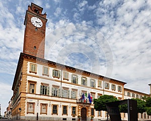 Novara, Piedmont - Italy. Historic palazzo del governo in city center photo