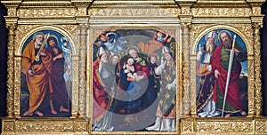 Novara, polyptych in San Gaudenzio church photo