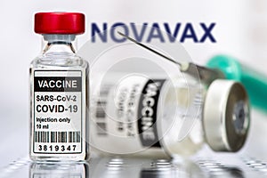 Novavax Covid-19 vaccine in laboratory