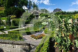 Nove Hrady chateau, garden, Czech Republic