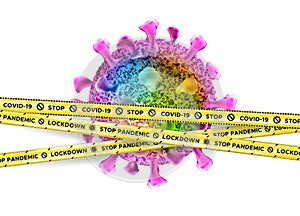 Novel Coronavirus COVID concept. Danger of Virus outbreak. Fight against 2019-nKoV flu. Health risk, immunology, virology,