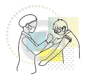 Novel Coronavirus - Vaccination Program in Children - Illustration