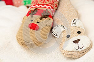 Novelty christmas socks photo