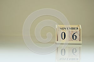 November 06, Empty Cover background