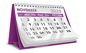 November 2020 Calendar