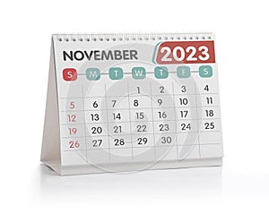 November 2023 Desk Calendar