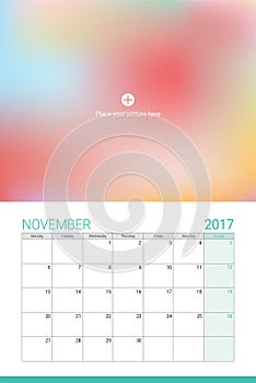 November 2017 calendar