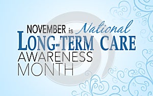 November is long-term care awareness month