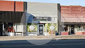 Royal Leaf Dispensary, Canabis Co., downtown Wilburton, Oklahoma