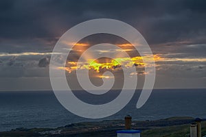 November sunrise over Levenwick, Shetland Isles
