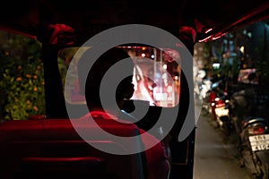 November 20th, 2018 - Bangkok & x28;THAILAND& x29; - Views from inside a Tuk Tuk in Bangkok at night