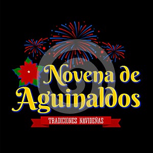 Novena de aguinaldos, Ninth of Bonuses Spanish text, Christmas tradition in Colombia.