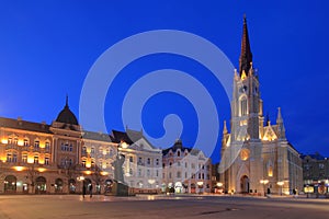 Novi Sad in Serbia at dawn