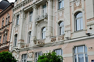 Novi Sad, Serbia - june 28 2023 : the picturesque city centre