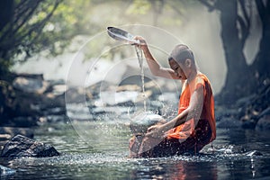 Novice Monk in Thailand