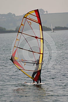 Novice windsurfer photo