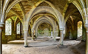 Novices Common Room in Battle Abbey in a town of Battle, England