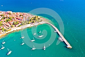 Novigrad Istarski historic coastal town aerial view