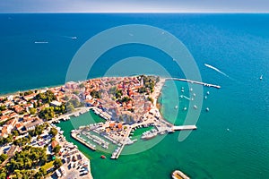 Novigrad Istarski historic coastal town aerial view