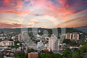 Novo Hamburgo, Rio Grande do Sul, Brazil: view of the city Novo Hamburgo from totel swan tower photo