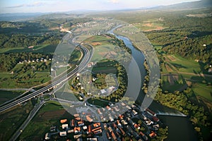 Novo Mesto from Air photo