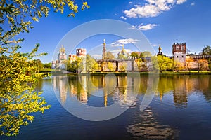 Novodevichy Convent and blue sky, Moscow