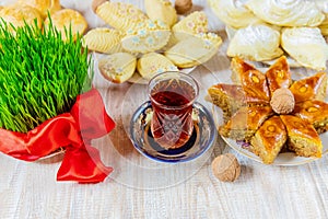Novruz. Azerbaijani traditions. New Year. Selective focus photo