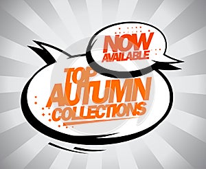 Now available Top autumn collections.