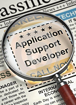 Now Hiring Application Support Developer. 3D.