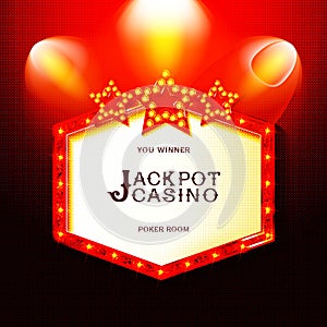 Now jackpot in cinema banner design