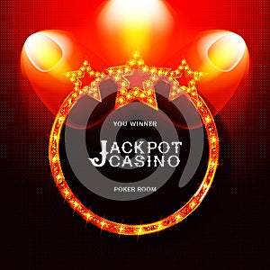 Now jackpot in cinema banner design