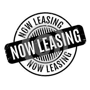 Now Leasing rubber stamp