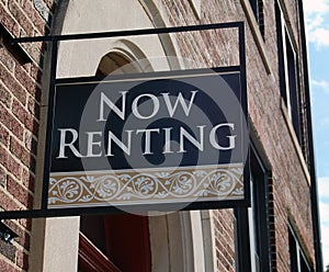 Now Renting sign