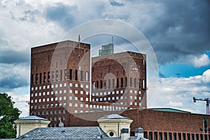 Nowegian town hall in Oslo. Norway