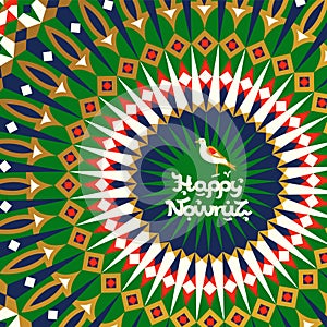 Nowruz greeting card. Happy New Year