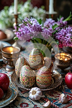 Nowruz, persian new year traditional decorations
