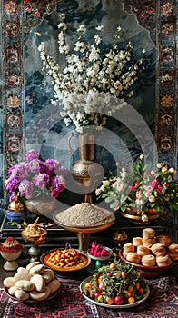 Nowruz, persian new year traditional decorations