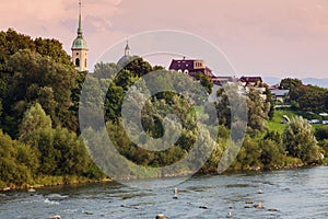 Nowy Sacz panorama with Dunajec River