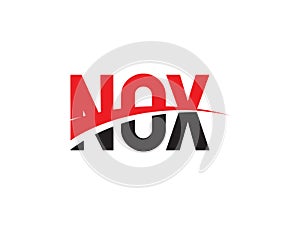 NOX Letter Initial Logo Design Vector Illustration