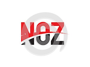 NOZ Letter Initial Logo Design Vector Illustration
