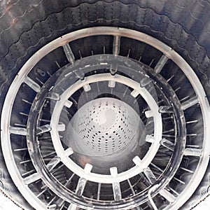 A nozzle of a jet engine with a variable thrust