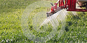 Nozzle of the tractor sprinklers