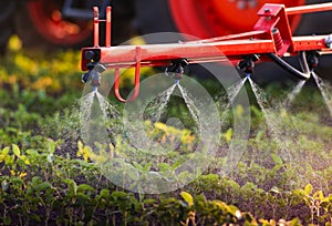 Nozzle of the tractor sprinklers