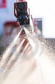 Nozzle of the tractor sprinklers