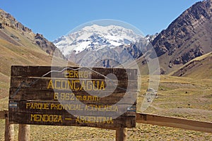 NP Aconcagua, Andes Mountains, Argentina