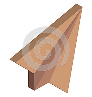 Paper Plane Isolated Vector Icon Editable