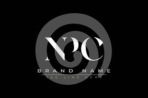 NPC abstract letter logo design